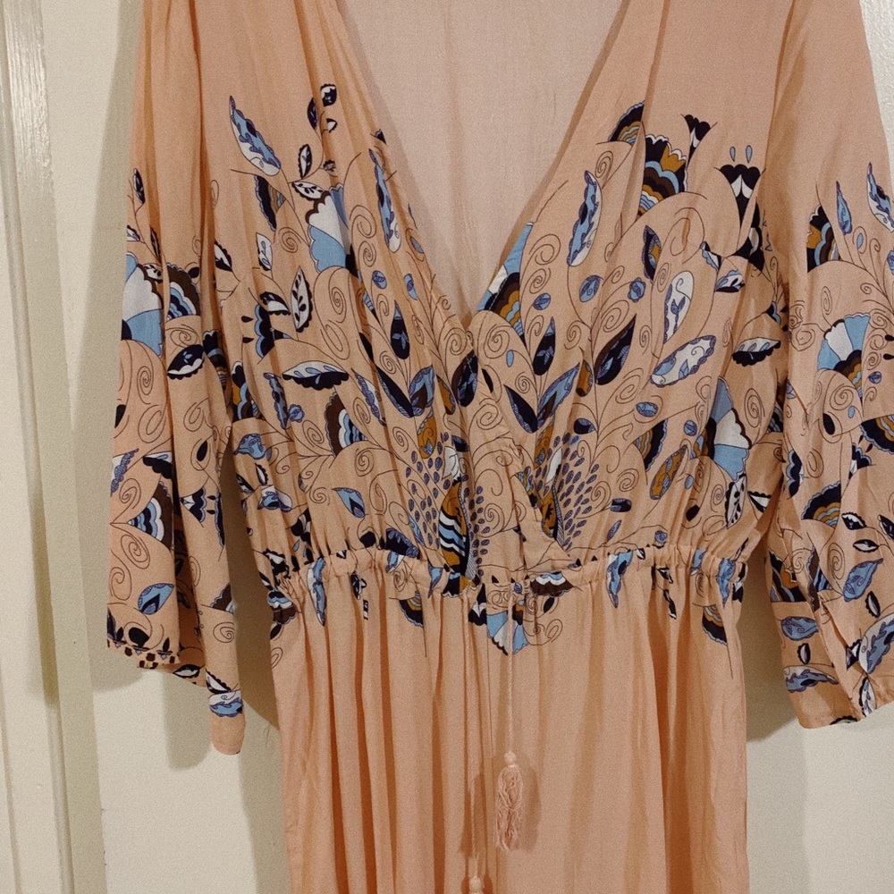 Blush 70s inspired jumpsuit